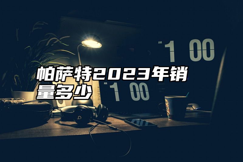 帕萨特2023年销量多少