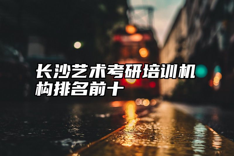点击查看《长沙艺术考研培训机构排名前十》全文