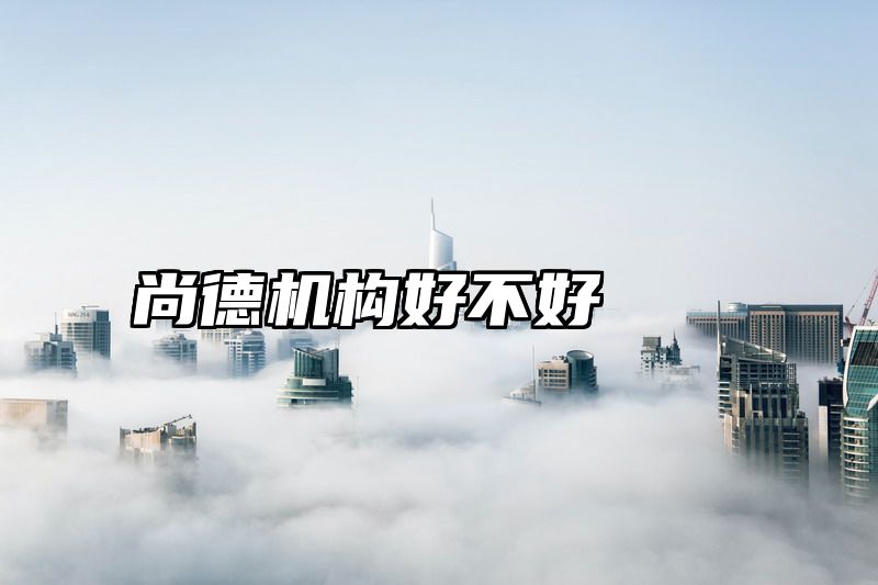 尚德机构好不好