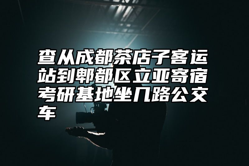 点击查看《查从成都茶店子客运站到郫都区立亚寄宿考研基地坐几路公交车》全文