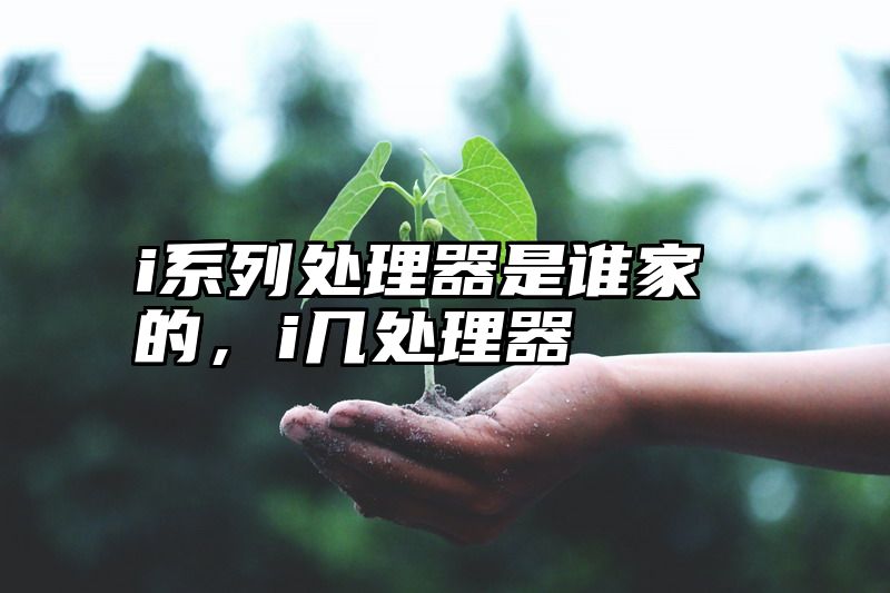 i系列处理器是谁家的，i几处理器
