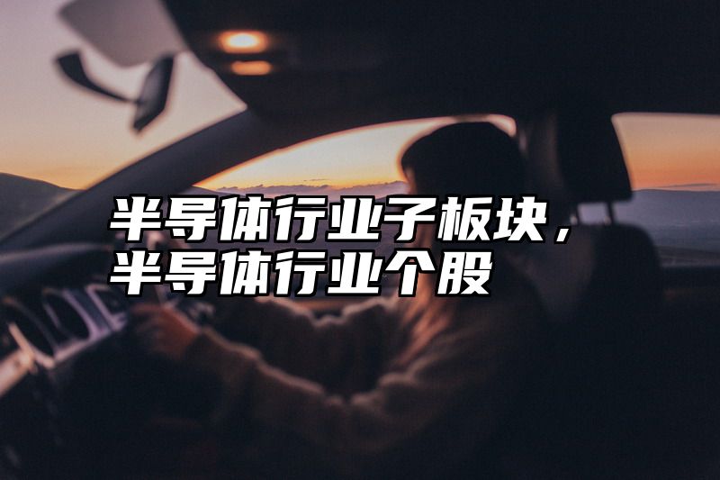 半导体行业子板块，半导体行业个股
