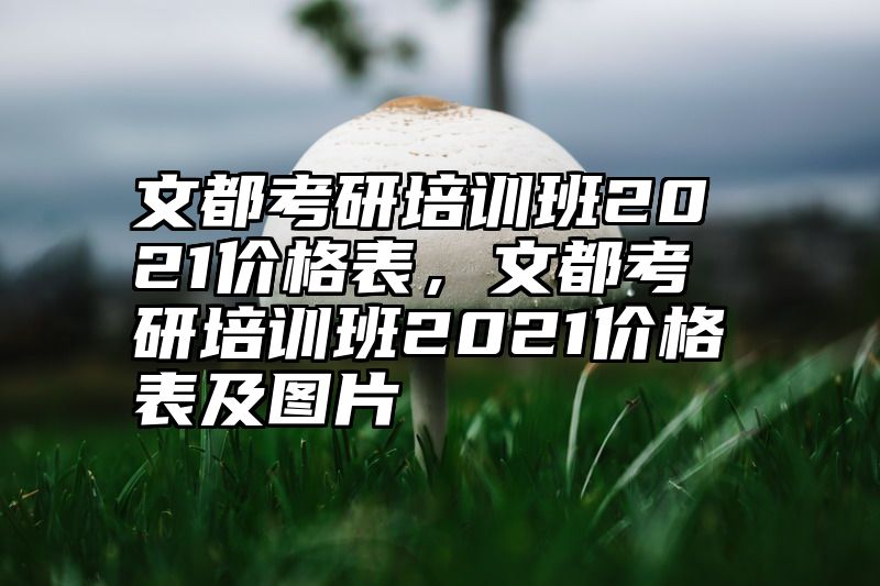点击查看《文都考研培训班2021价格表,文都考研培训班2021价格表及图片》全文