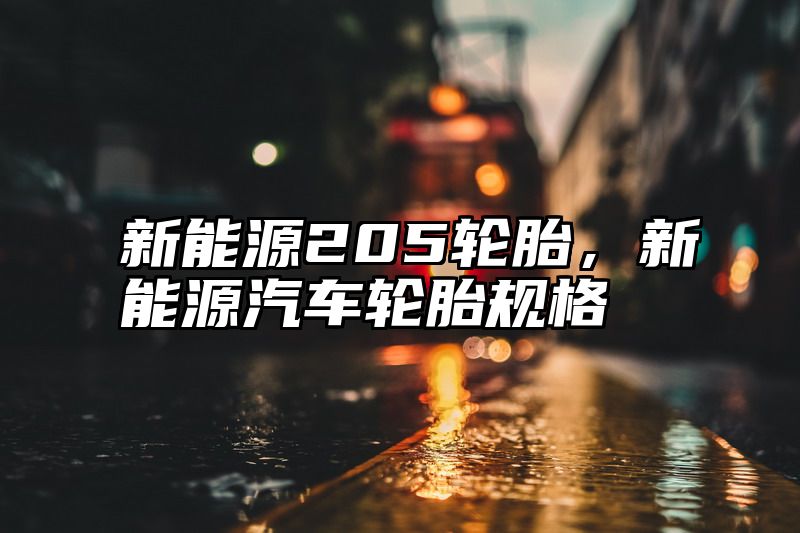 新能源205轮胎，新能源汽车轮胎规格