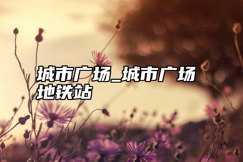 城市广场_城市广场地铁站