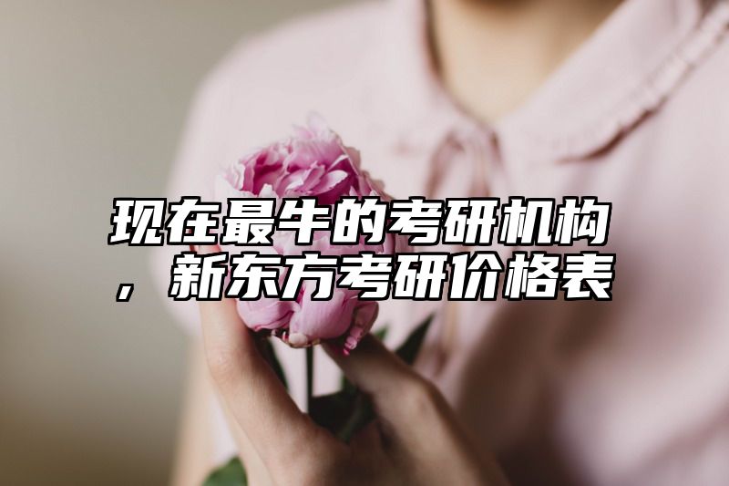 现在最牛的考研机构，新东方考研价格表