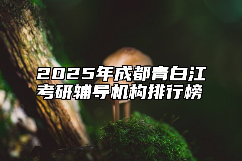2025年成都青白江考研辅导机构排行榜