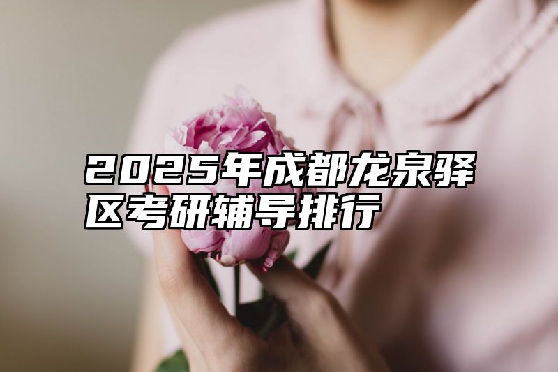 2025年成都龙泉驿区考研辅导排行