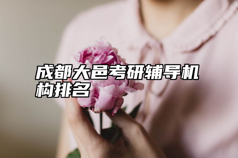 成都大邑考研辅导机构排名