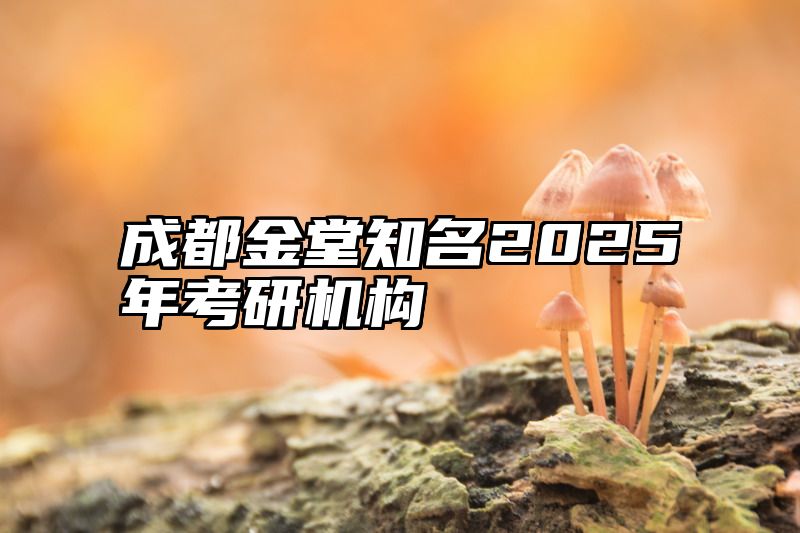 成都金堂知名2025年考研机构