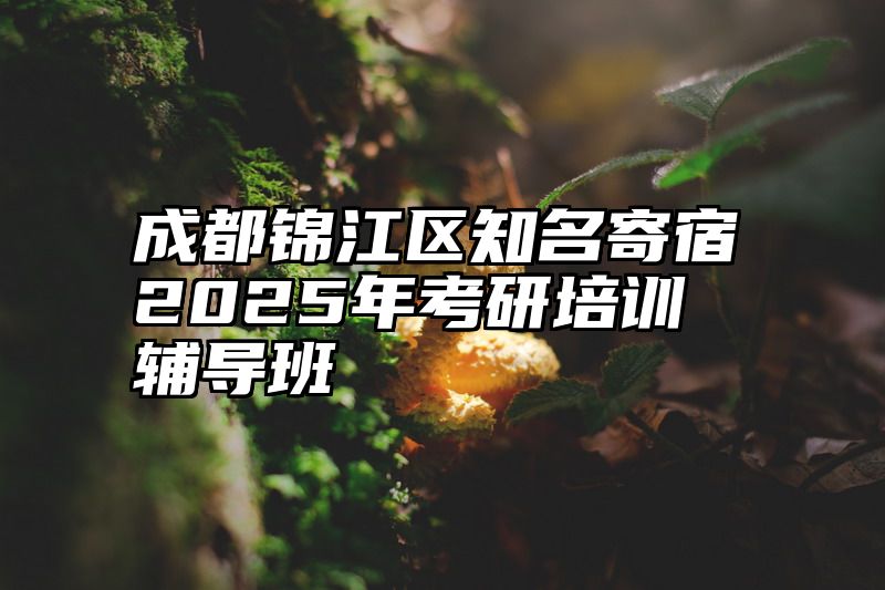 成都锦江区知名寄宿2025年考研培训辅导班