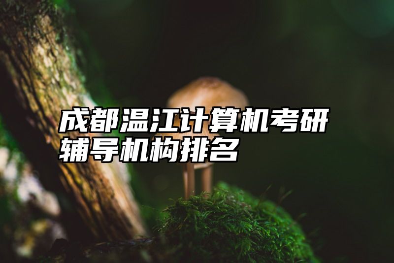 点击查看《成都温江计算机考研辅导机构排名》全文