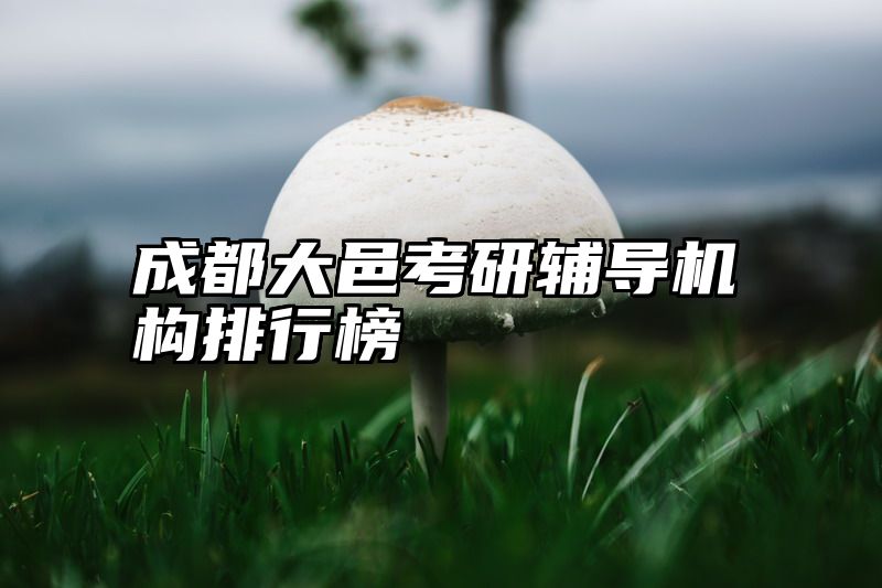 成都大邑考研辅导机构排行榜