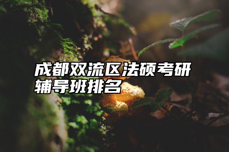 成都双流区法硕考研辅导班排名