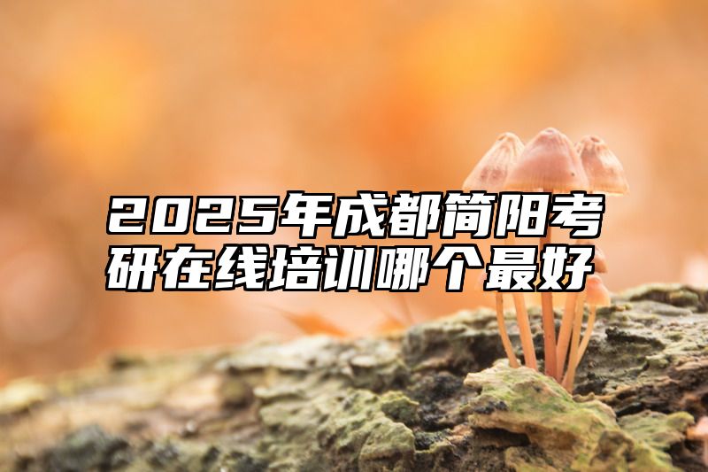2025年成都简阳考研在线培训哪个最好