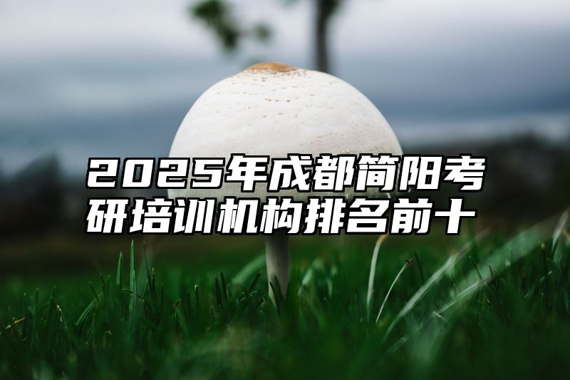 2025年成都简阳考研培训机构排名前十