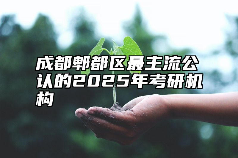 成都郫都区最主流公认的2025年考研机构