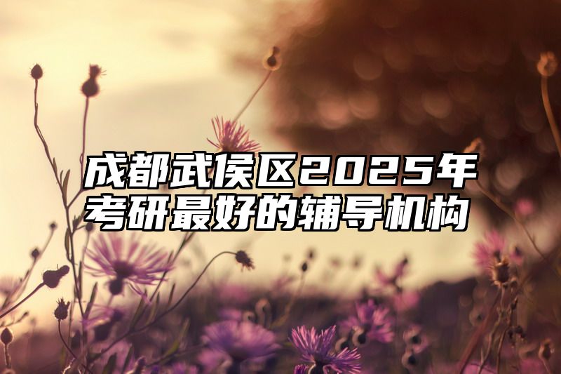 成都武侯区2025年考研最好的辅导机构