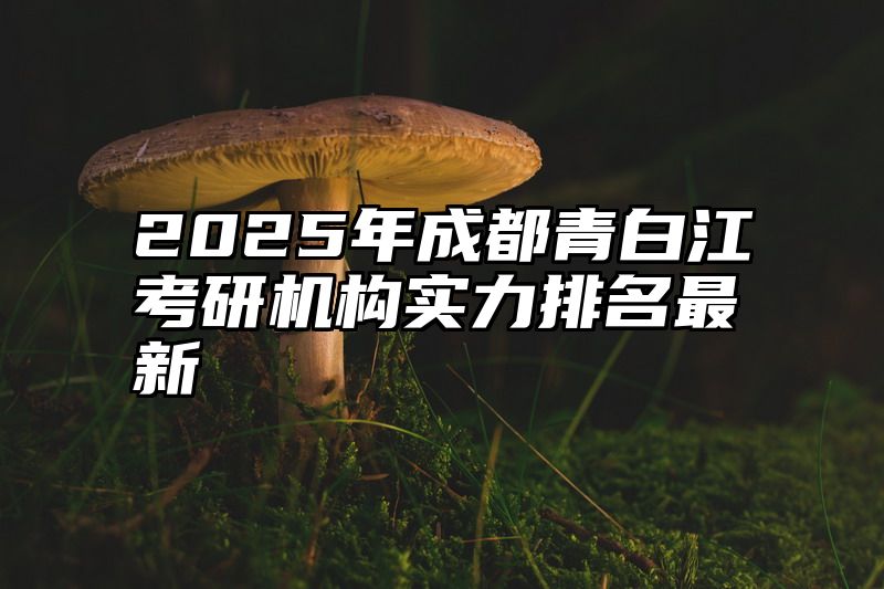 2025年成都青白江考研机构实力排名最新