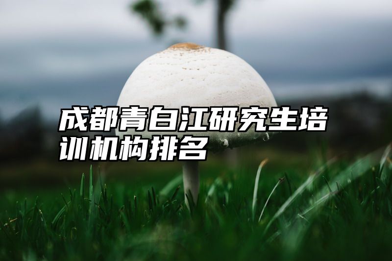 成都青白江研究生培训机构排名