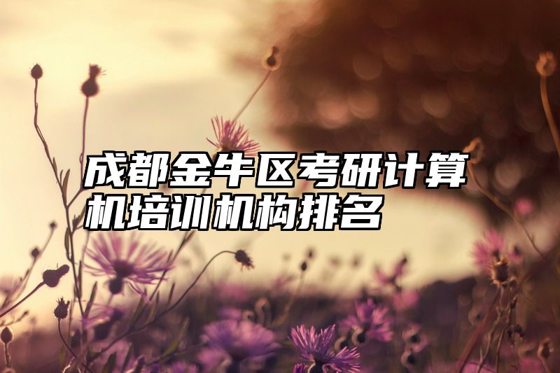成都金牛区考研计算机培训机构排名