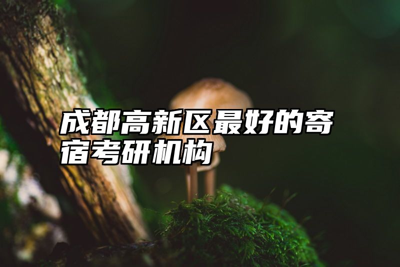 成都高新区最好的寄宿考研机构
