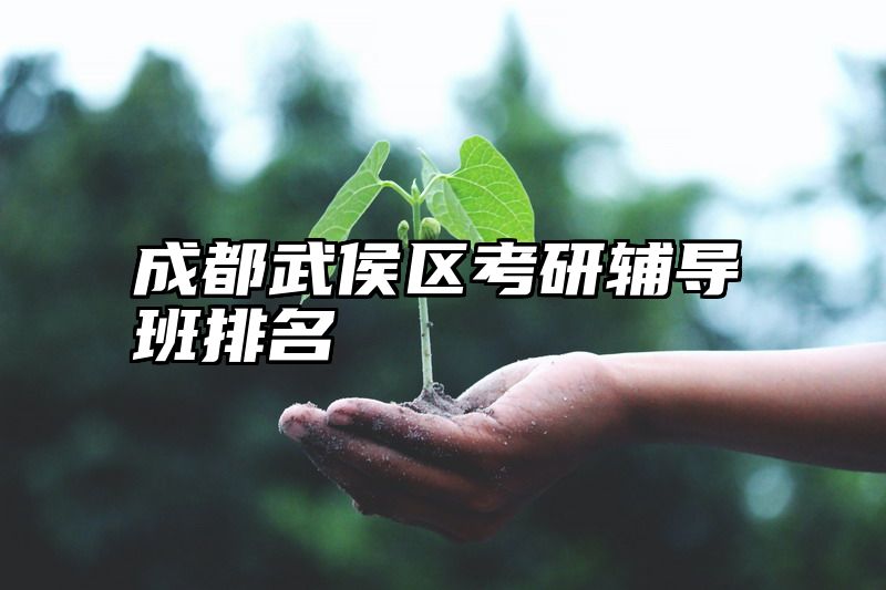 成都武侯区考研辅导班排名