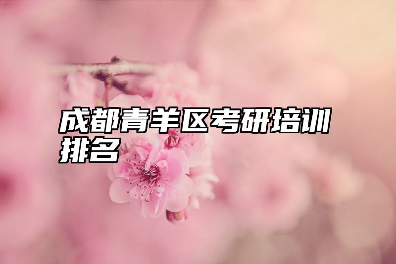 成都青羊区考研培训排名