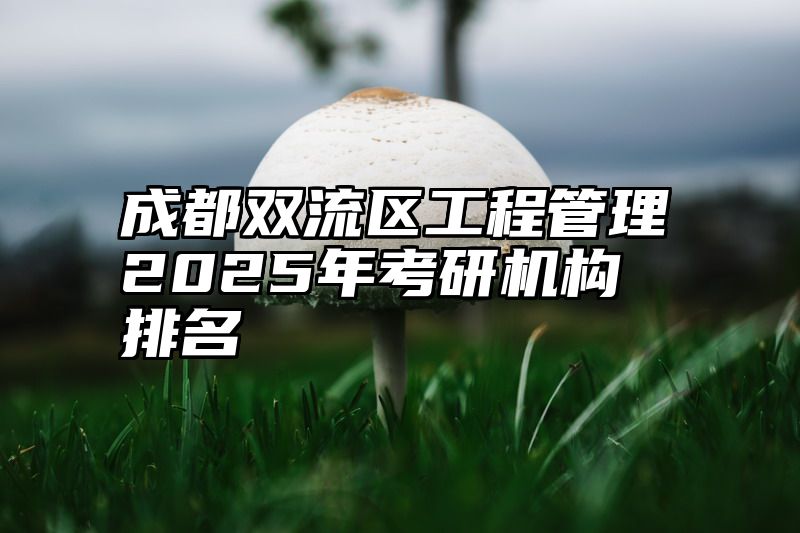 成都双流区工程管理2025年考研机构排名