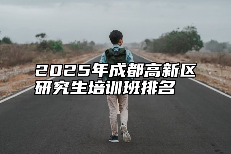 2025年成都高新区研究生培训班排名