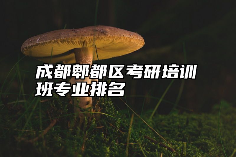 成都郫都区考研培训班专业排名