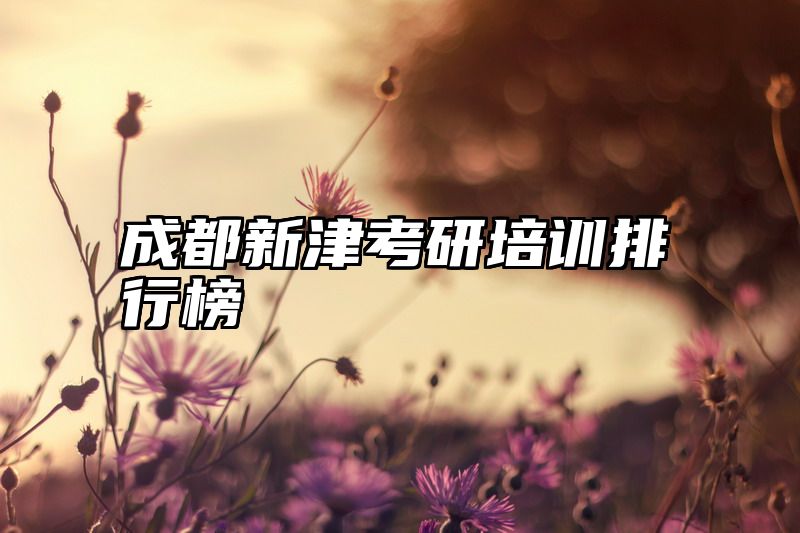 成都新津考研培训排行榜
