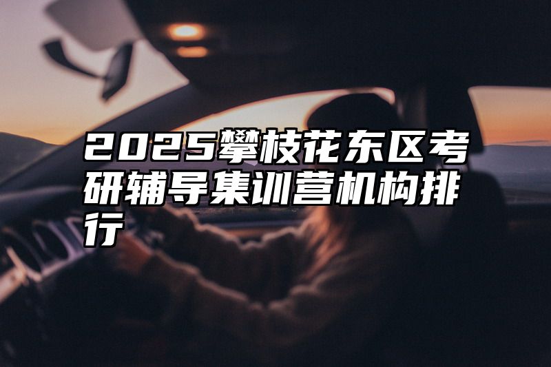 2025攀枝花东区考研辅导集训营机构排行