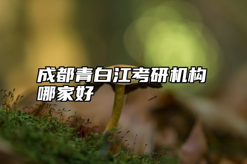 成都青白江考研机构哪家好