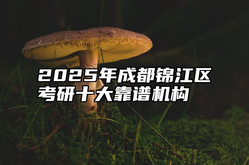 2025年成都锦江区考研十大靠谱机构