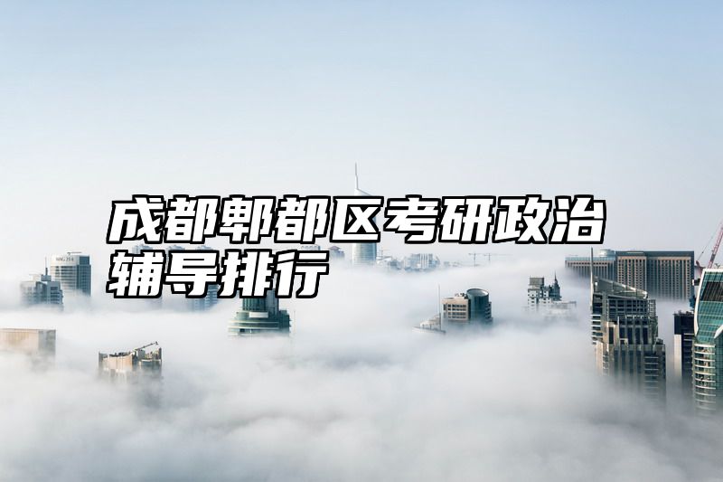 成都郫都区考研政治辅导排行