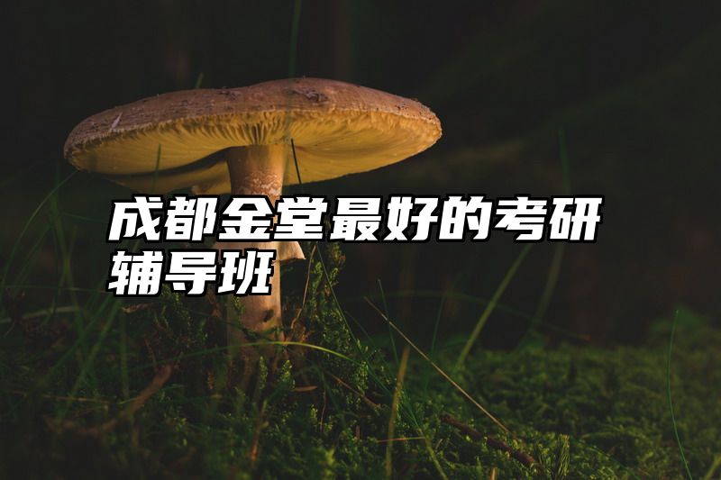 点击查看《成都金堂最好的考研辅导班》全文
