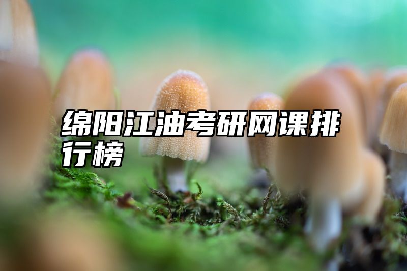 绵阳江油考研网课排行榜