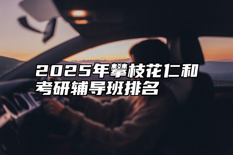 2025年攀枝花仁和考研辅导班排名