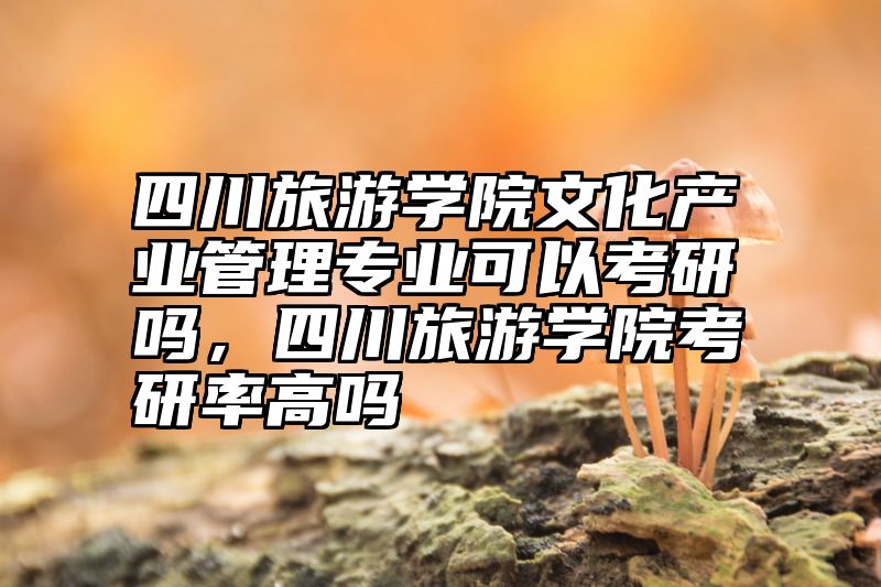 四川旅游学院文化产业管理专业可以考研吗，四川旅游学院考研率高吗