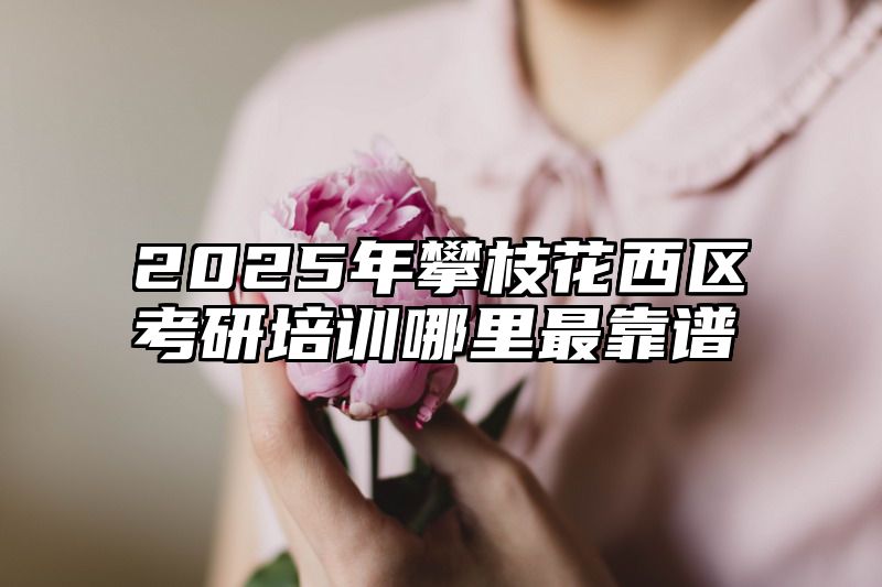 2025年攀枝花西区考研培训哪里最靠谱