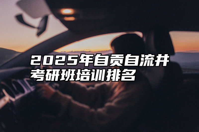 2025年自贡自流井考研班培训排名