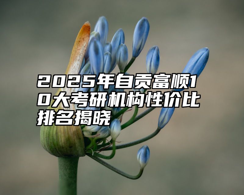 2025年自贡富顺10大考研机构性价比排名揭晓