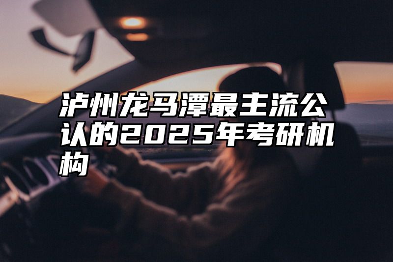 泸州龙马潭最主流公认的2025年考研机构