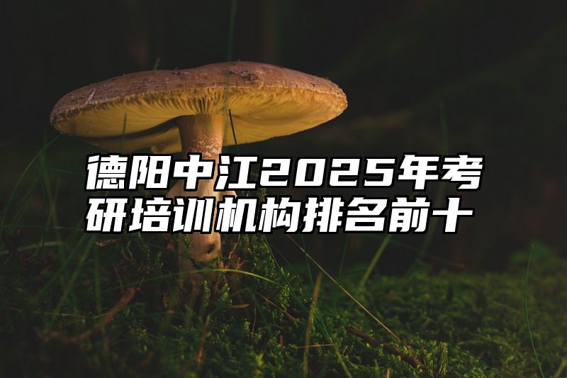 德阳中江2025年考研培训机构排名前十