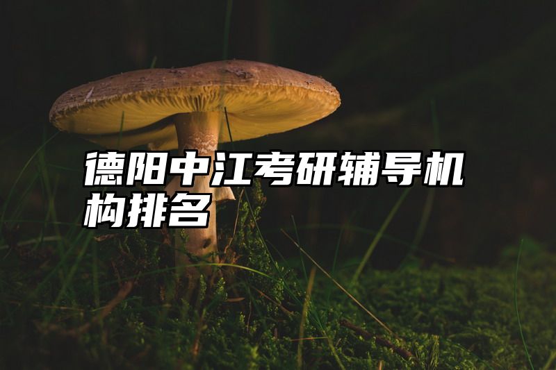 德阳中江考研辅导机构排名