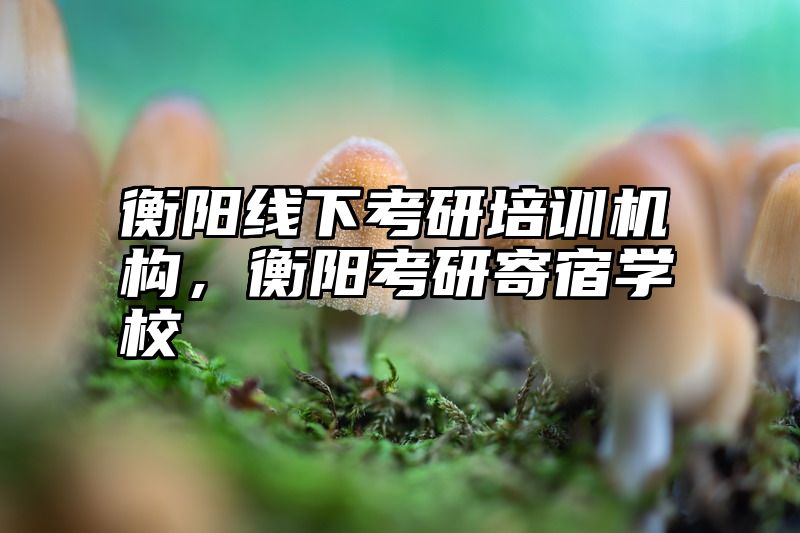 点击查看《衡阳线下考研培训机构,衡阳考研寄宿学校》全文