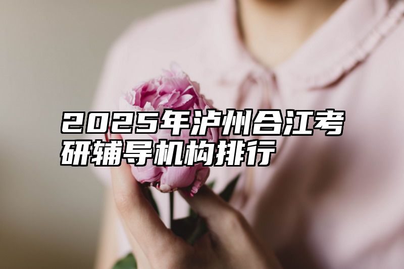 2025年泸州合江考研辅导机构排行