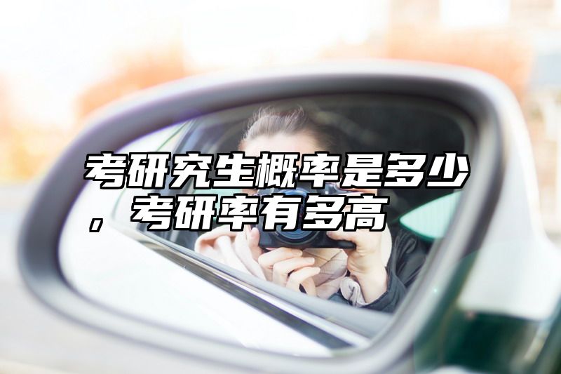 考研究生概率是多少，考研率有多高