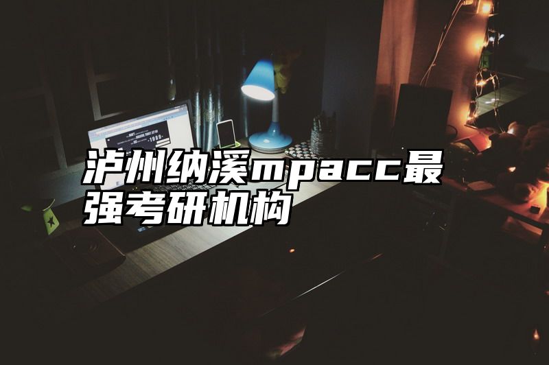 泸州纳溪mpacc最强考研机构